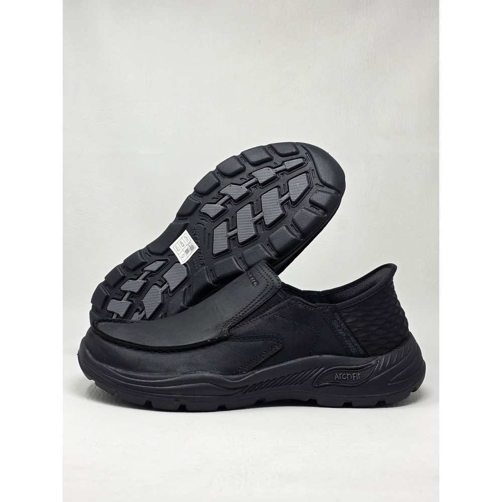 Skechers Hands Free Slip-ins Size 10.5 Mens Arch Fit Motley Milo Black Shoes New